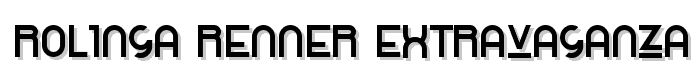 Rolinga Renner Extravaganza font